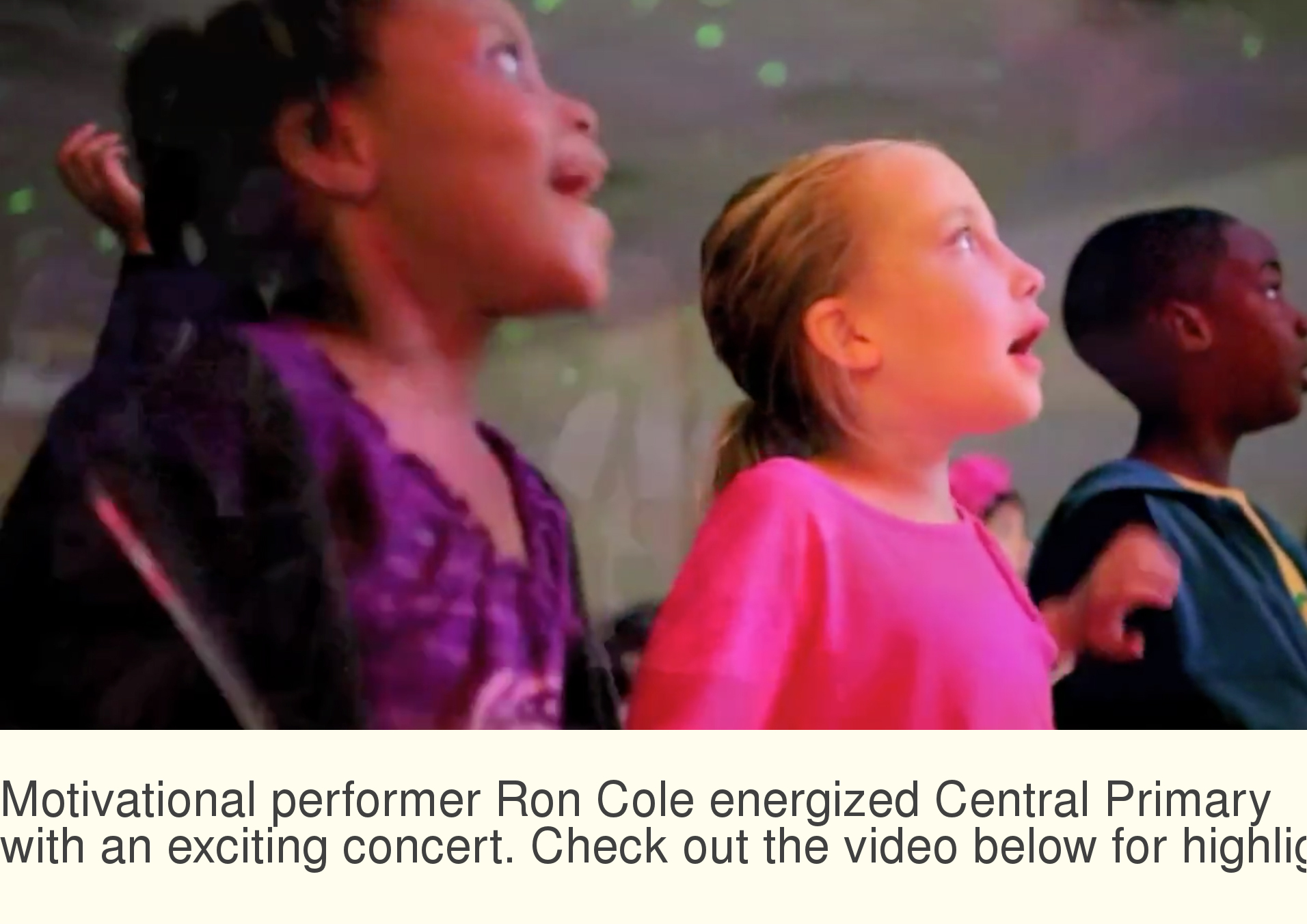 Ron Cole energizes Central Primary