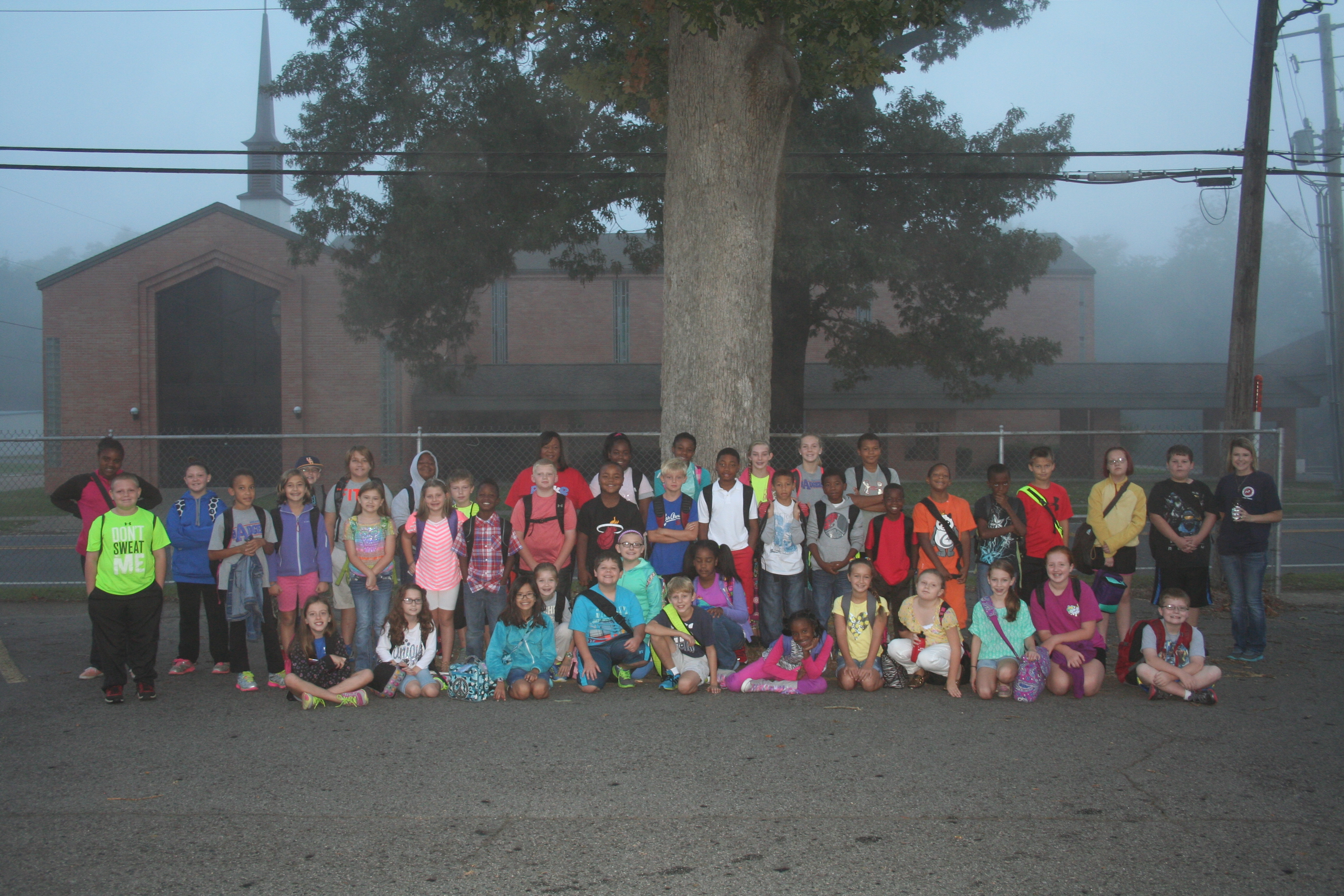 Peake Students Walk to School